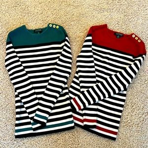 Lauren Ralph Lauren Red / Green sweater combo
